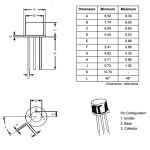 BC548 Transistör Bjt Npn TO-92 100mA, 30V BC548 Transistör Bjt Npn TO-92 100mA, 30V