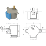 Step Motor 28BYJ-48 ve ULN2003 Sürücü Kartı