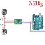 HX-711 Basınç Modül / Agırlik Sensör Seti HX-711 Basınç Modül / Agırlik Sensör Seti