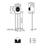 38Khz IR Kızılötesi Alıcı Sensörü 38Khz IR Kızılötesi Alıcı Sensörü