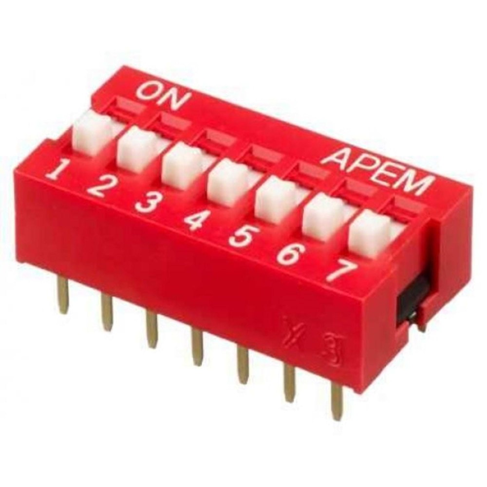 7 li Dip Switch 2.54mm ON-OFF 7 li Dip Switch 2.54mm ON-OFF