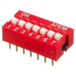 7 li Dip Switch 2.54mm ON-OFF 7 li Dip Switch 2.54mm ON-OFF