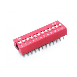 12 li Dip Switch 2.54mm ON-OFF
