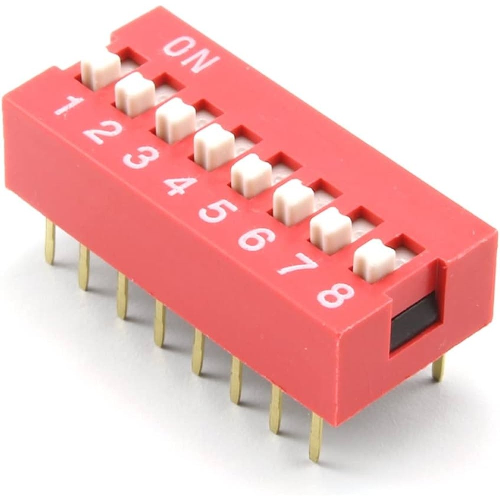 8 li Dip Switch 2.54mm ON-OFF