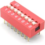 8 li Dip Switch 2.54mm ON-OFF