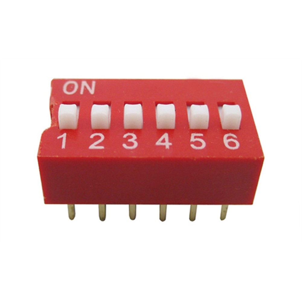 6 lı Dip Switch 2.54mm ON-OFF