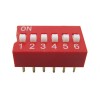 6 lı Dip Switch 2.54mm ON-OFF