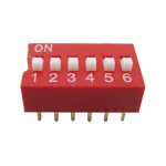 6 lı Dip Switch 2.54mm ON-OFF