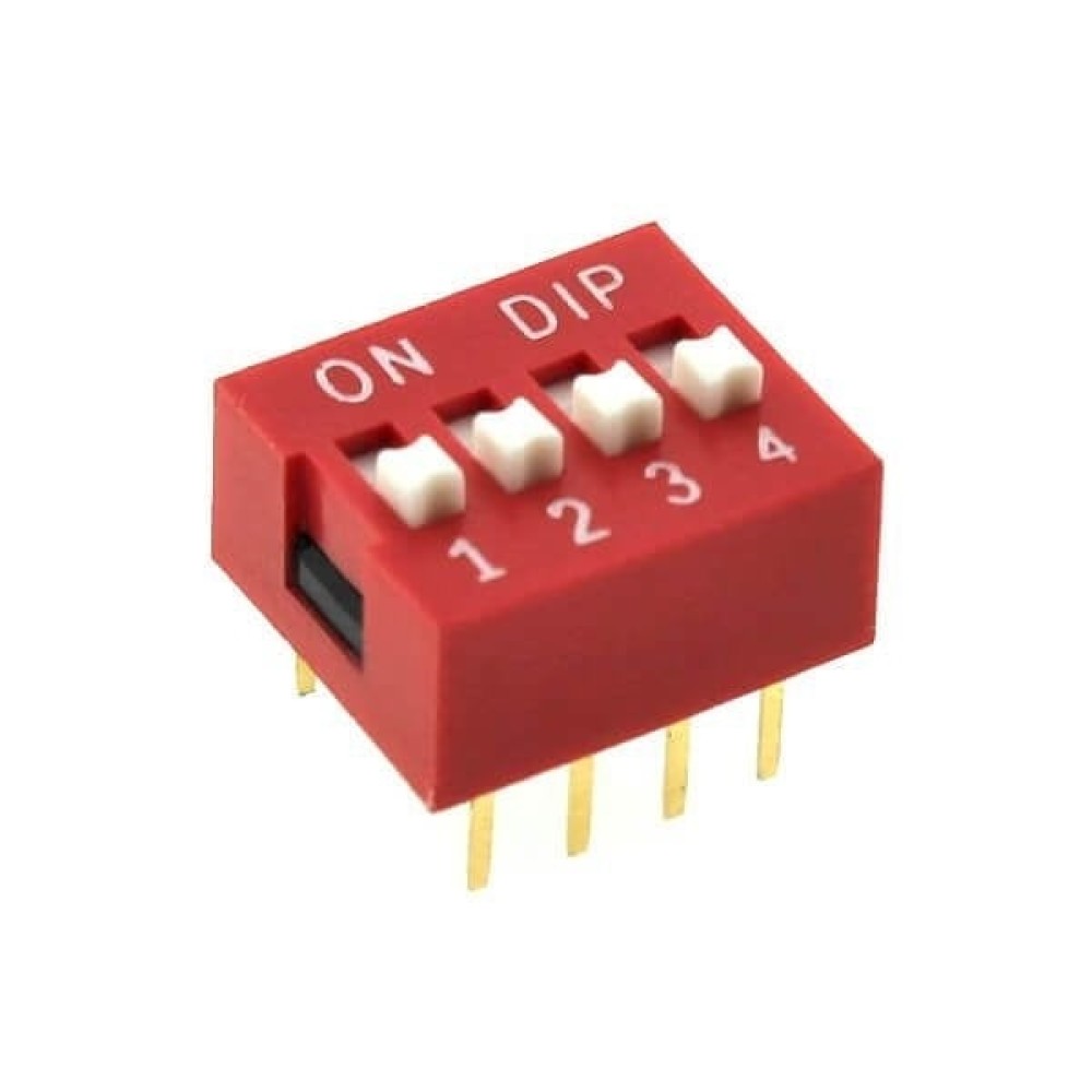 4 lü Dip Switch 2.54mm ON-OFF
