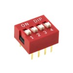 4 lü Dip Switch 2.54mm ON-OFF
