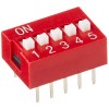 5 li Dip Switch 2.54mm ON-OFF
