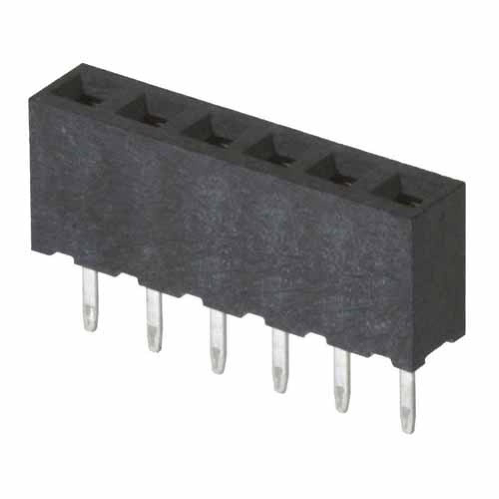 1x6 Pin Dişi Header 2.54 mm 180 derece 1x6 Pin Dişi Header 2.54 mm 180 derece