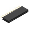 1x10 Pin Dişi Header 2.54 mm 180 derece