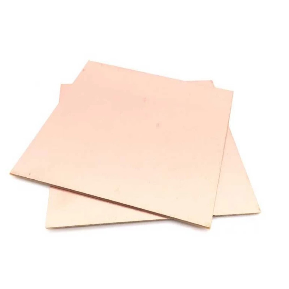 10x10 Bakır Plaket FR2 (Deliksiz Pertinaks)