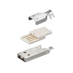 Usb A Tipi Erkek Solder Konnektör 180°