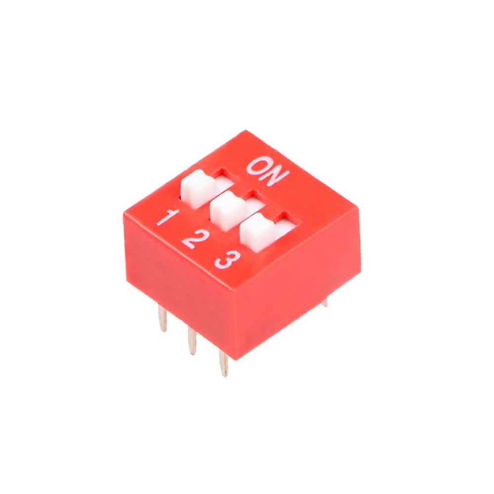 3 lü Dip Switch 2.54mm ON-OFF