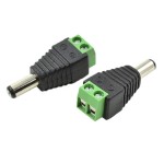 Klemensli Jak Erkek Konnektör 2.1 MM Klemensli Jak Erkek Konnektör 2.1 MM