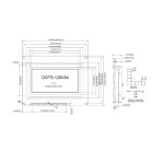 128x64 Grafik LCD Mavi Aydınlatmalı