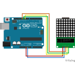 8X8 Dotmatrix Modülü - MAX7219