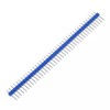 1x40 Pin Erkek Header Mavi 2.54 mm 180 derece