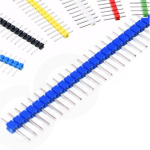 1x40 Pin Erkek Header Mavi 2.54 mm 180 derece