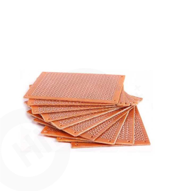 12x12 cm Delikli (Bakır) Pertinaks Tek Yüzlü