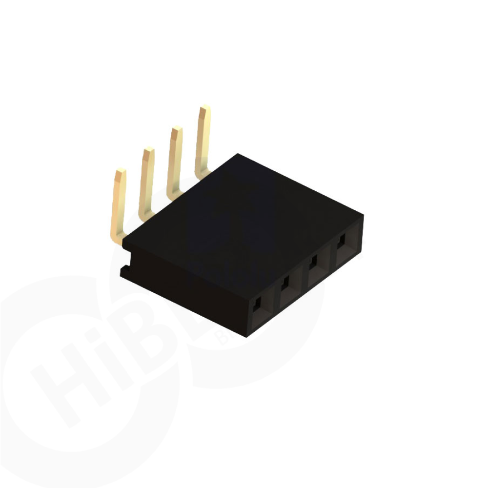 1x4 Pin Dişi Header  2.54mm 90 Derece 1x4 Pin Dişi Header  2.54mm 90 Derece