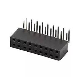 2x9 Pin Dişi Header 2.54 mm 90 derece