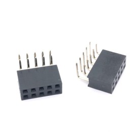 2x5 Pin Dişi Header 2.54 mm 90 derece