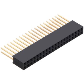 2x20 Pin Stackable Dişi Header 2.54 mm 11mm