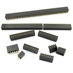 2x12 Pin Dişi Header 2.54 mm 180 derece