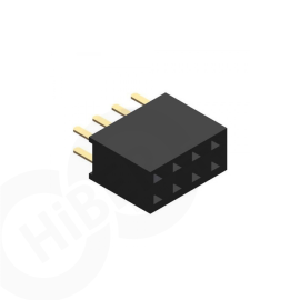 2x4 Pin Dişi Header 2.54mm 180 Derece