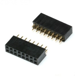 2x3 Pin Dişi Header 2.54mm 180 Derece