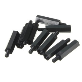 10mm M3 Plastik Distans Dişi - Erkek