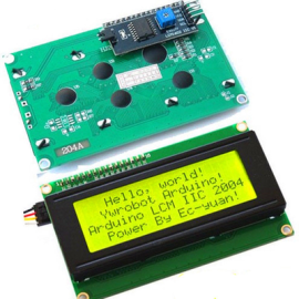 20×4 Yeşil LCD IIC/I2C Dönüştürücü
