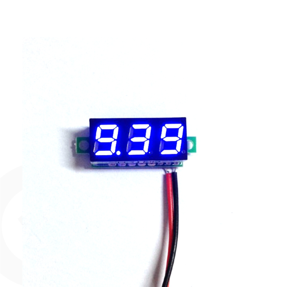 DC 0-100V Voltmetre Mavi