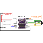 DRV8825 Step Motor Sürücü Karti DRV8825 Step Motor Sürücü Karti