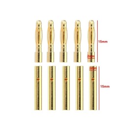 Banana Bullet Plug 2mm - 1 çift