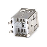 DUAL USB A Dişi Giriş Konnektörü 180° DUAL USB A Dişi Giriş Konnektörü 180°