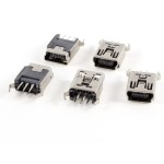 Mini USB B Tip T/R Konnektör 180° Mini USB B Tip T/R Konnektör 180°