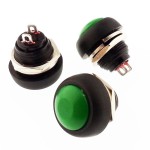 Push Buton Oval Yeşil PBS-33B