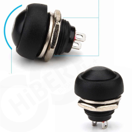 Push Buton Oval Siyah PBS-33B