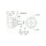 Push Buton Oval Sarı PBS-33B