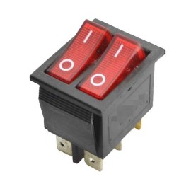 6Pin İkili Işıklı Anahtar ON-OFF