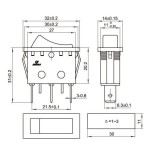 3 Pin Dar Işıksız Anahtar I-0-II 3 Pin Dar Işıksız Anahtar I-0-II