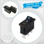 3 Pin Dar Işıksız Anahtar I-0-II 3 Pin Dar Işıksız Anahtar I-0-II