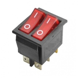 4 Pin İkili Işıksız Anahtar On-Off 250V/16A
