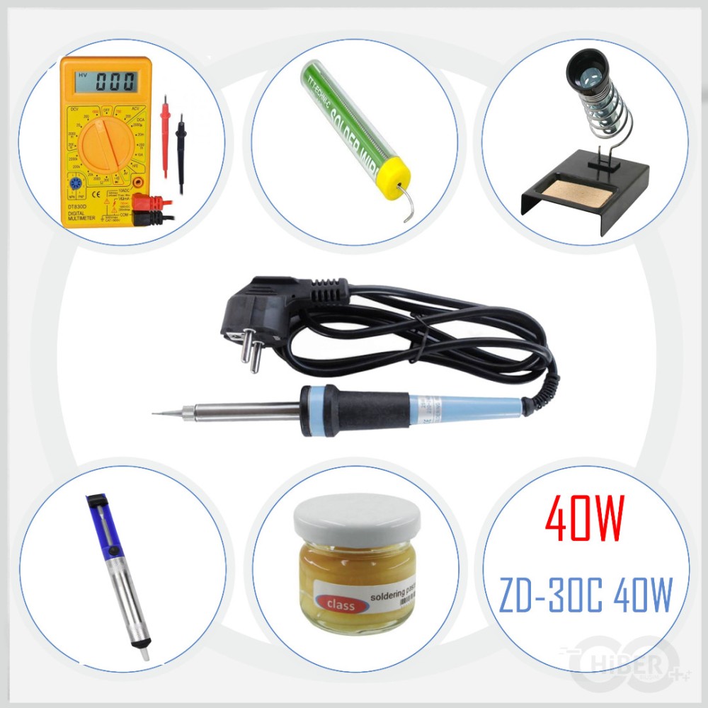 40W Kalem Havya Lehim Makinesi Tamir Seti Kalemi Pc Tv Set