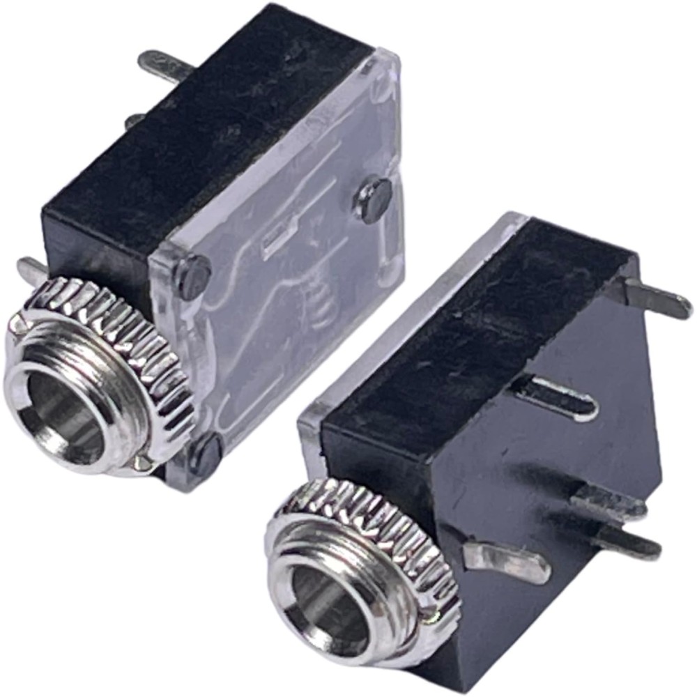 3.5mm Stereo Jack Dişi Somunlu (Şase Tip) 3.5mm Stereo Jack Dişi Somunlu (Şase Tip)
