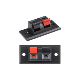 2 Li Hoparlör Terminal Soketi Panel Montaj Tip Yaylı